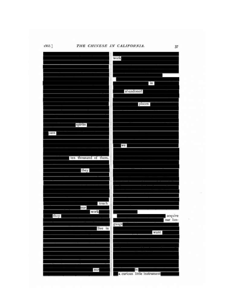 Erasure as Repair: A Speculative Poetics of the Archive | Society for ...